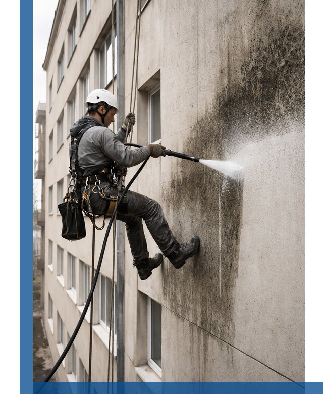 Профессиональная очистка фасадов от плесени в Кинешме