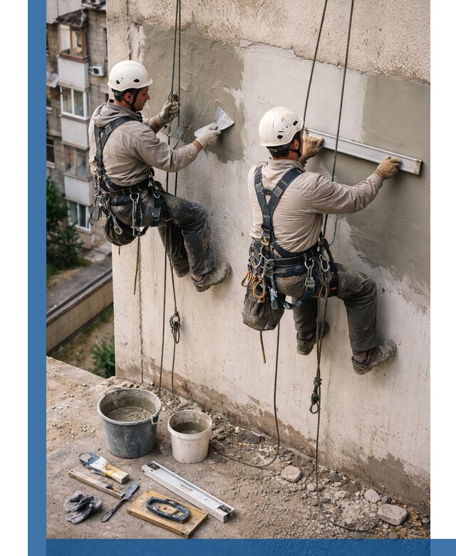 Комплексный ремонт штукатурного фасада с гарантией в Кинешме