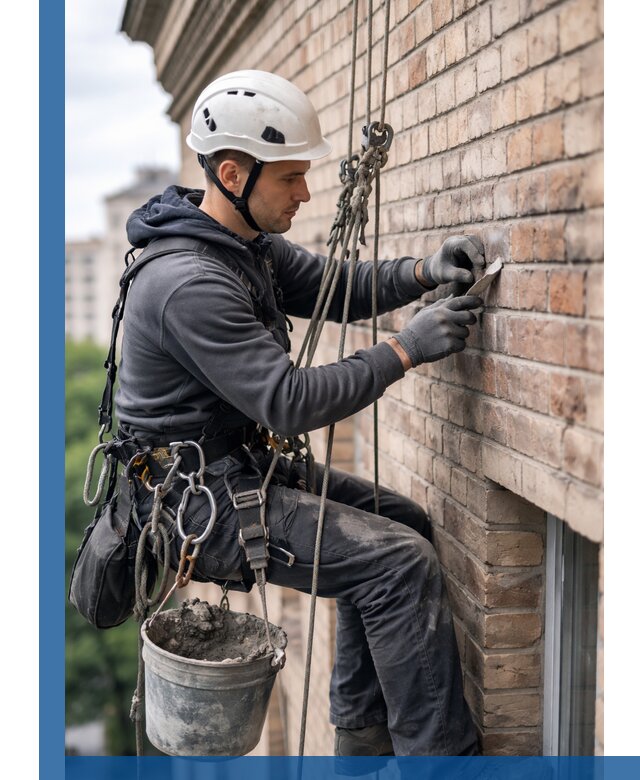 Качественный ремонт кирпичной кладки фасада в Кинешме с гарантией