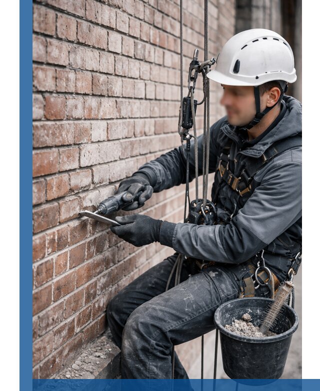 Расшивка кирпичных швов фасадов и стен, ремонт в Кинешме