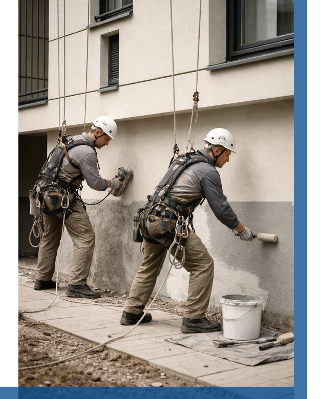 Окраска цоколя здания в Кинешме от 455 р. под ключ | ВЫСОТНИК-Кнш