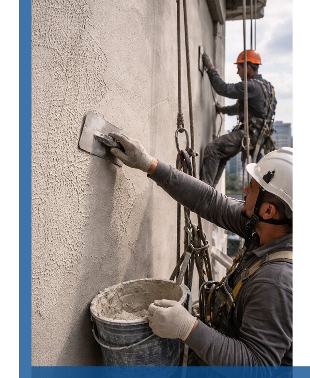 Декоративная штукатурка фасада с утеплением и защитой в Кинешме