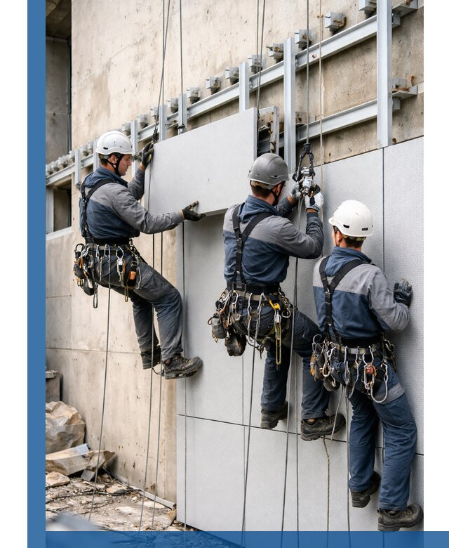 Монтаж вентилируемого фасада в Кинешме под ключ с гарантией качества