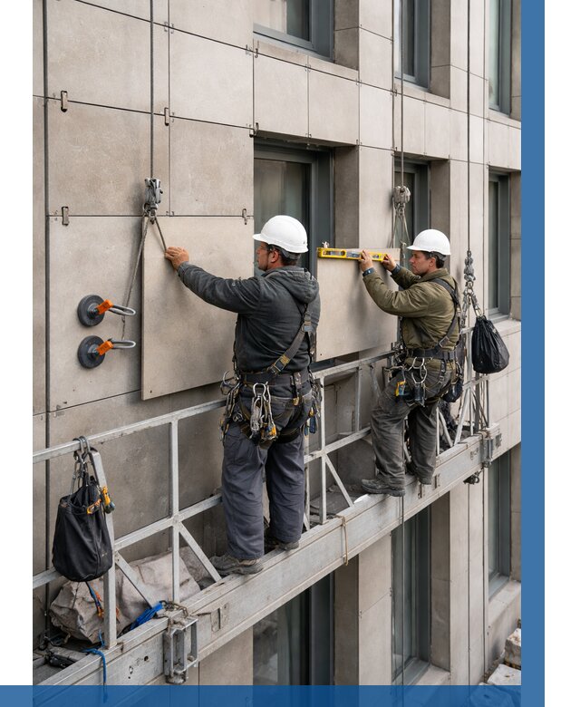 Монтаж керамогранита на фасад в Кинешме от 2527 р. | ВЫСОТНИК-Кнш