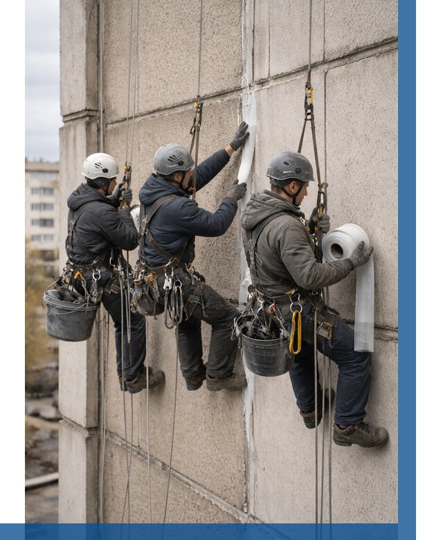 Ремонт межпанельных швов в Кинешме от 758 р. | ВЫСОТНИК-Кнш