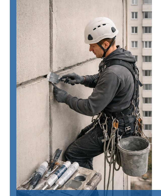 Ремонт межпанельных швов в Кинешме герметизация и восстановление