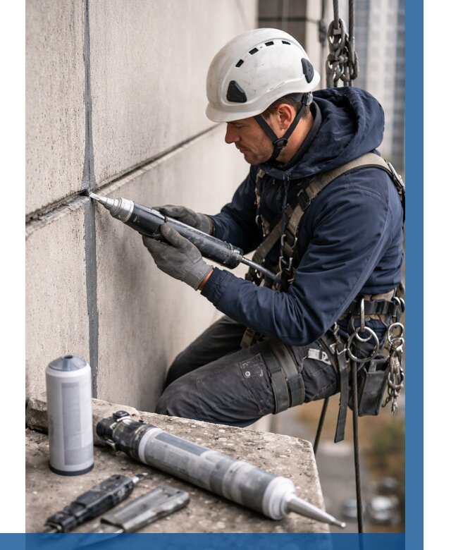 Вторичная герметизация швов в Кинешме от 455 р. | ВЫСОТНИК-Кнш