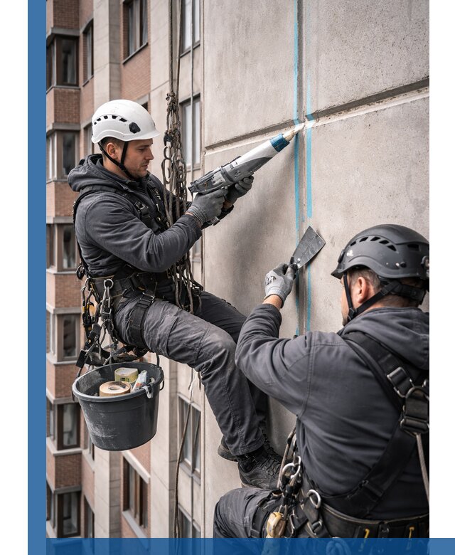 Вторичная герметизация швов фасада и кровли в Кинешме