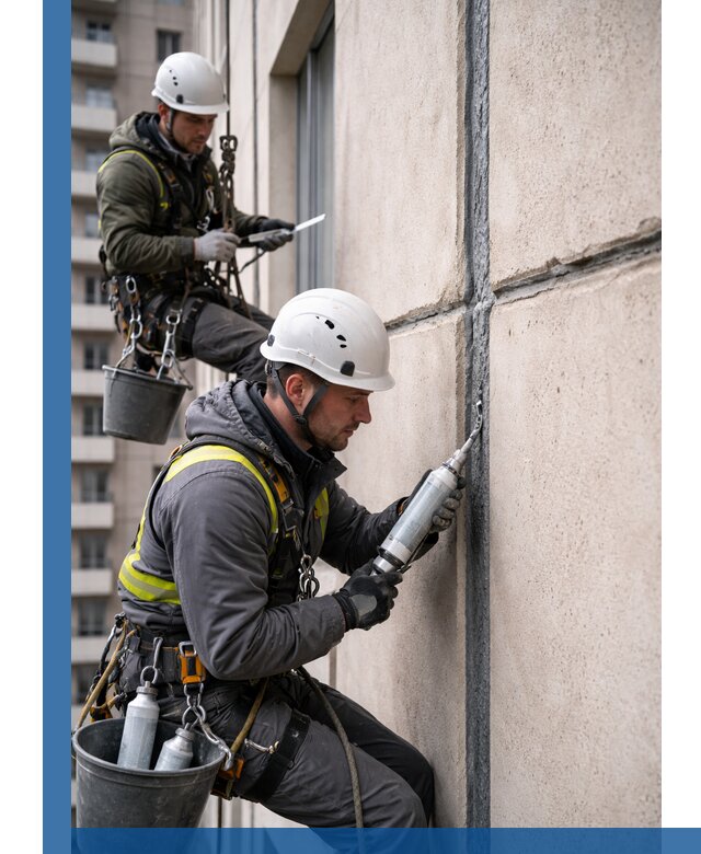 Герметизация деформационных швов фасада в Кинешме качественно