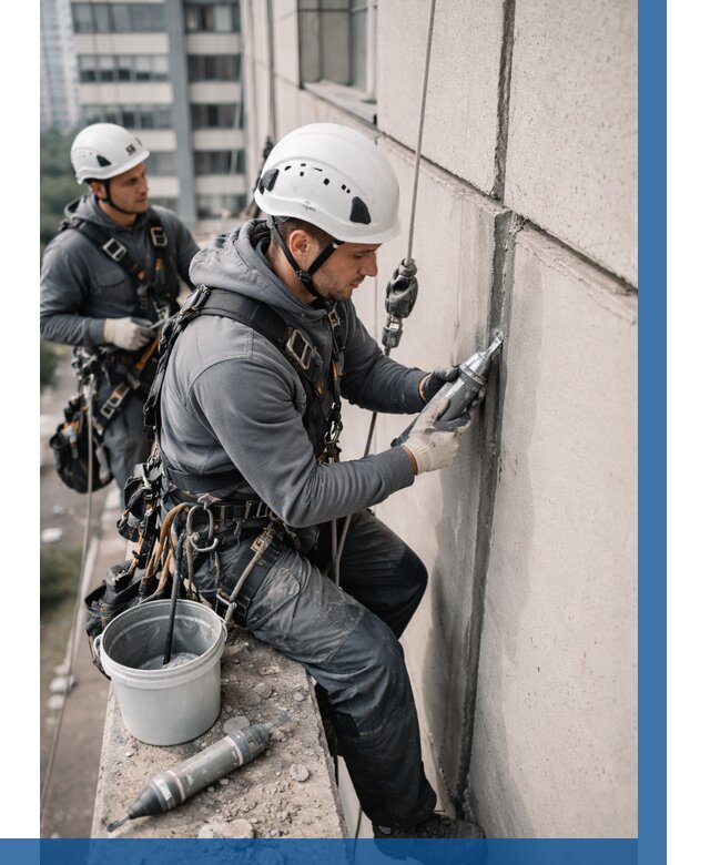 Ремонт деформационных швов здания в Кинешме от 1011 р. | ВЫСОТНИК-Кнш