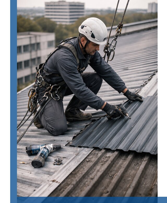 Ремонт профнастила на кровле в Кинешме, работы под ключ