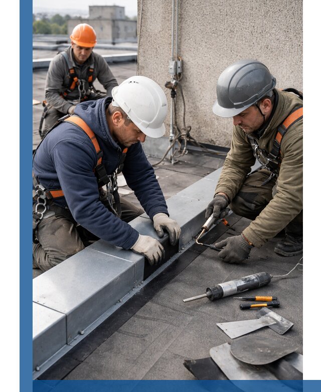 Ремонт кровельных примыканий в Кинешме профессионально