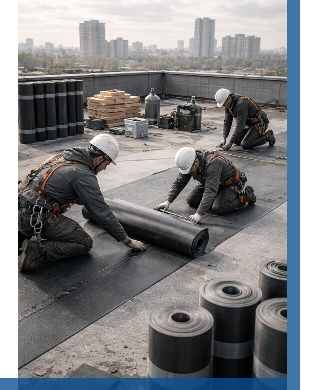 Монтаж мягкой кровли под ключ в Кинешме от 455 р. | ВЫСОТНИК-Кнш