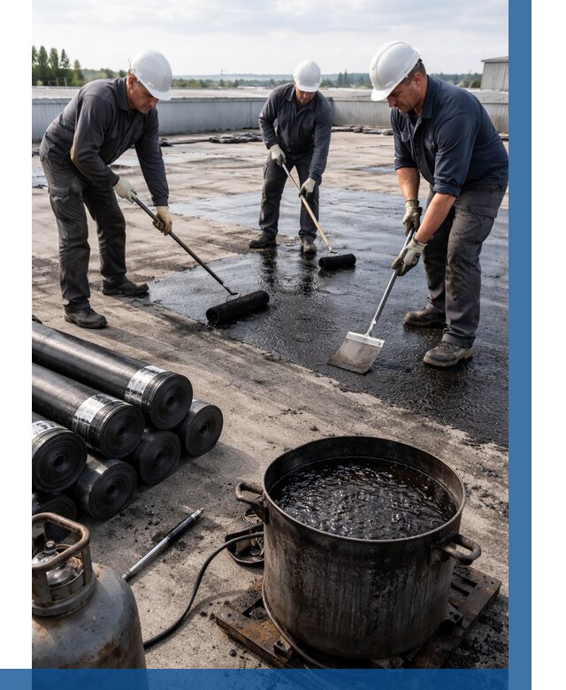 Гидроизоляция кровли мастикой в Кинешме от 606 р. | ВЫСОТНИК-Кнш