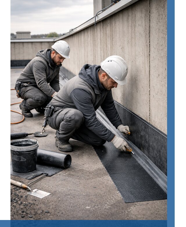 Гидроизоляция примыканий на кровле в Кинешме от 910 р. | ВЫСОТНИК-Кнш