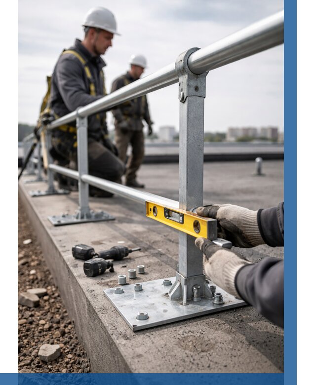 Монтаж кровельного ограждения в Кинешме от 1213 р. | ВЫСОТНИК-Кнш