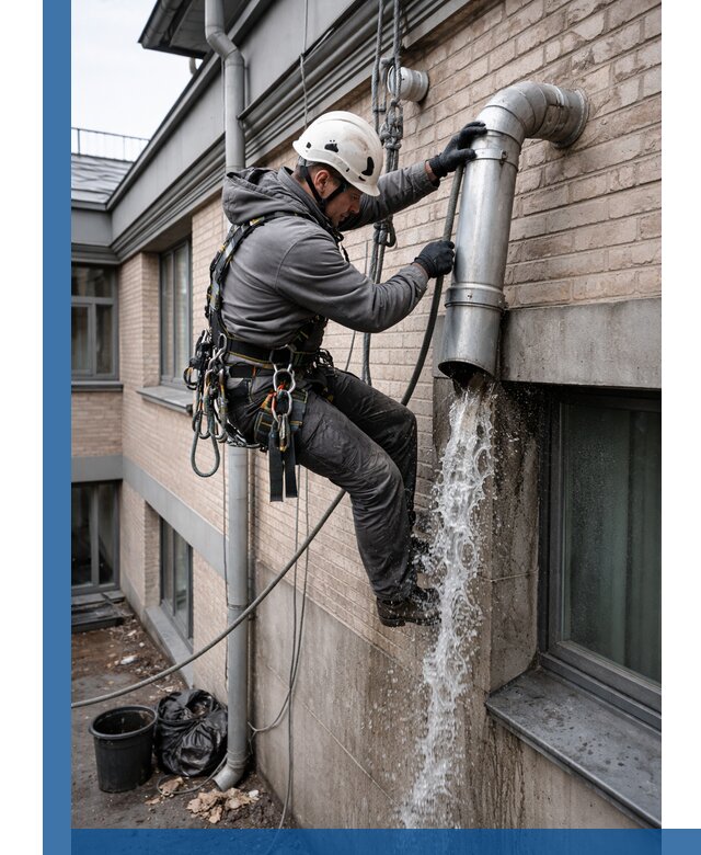 Профессиональная прочистка водосточных труб в Кинешме с гарантией