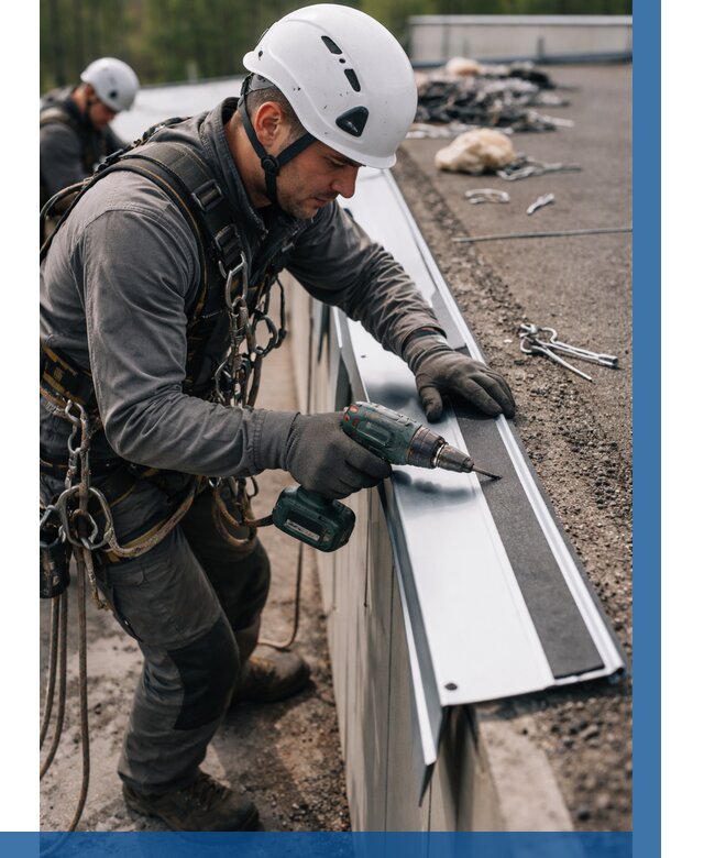 Монтаж капельника на кровле в Кинешме от 303 р. | ВЫСОТНИК-Кнш