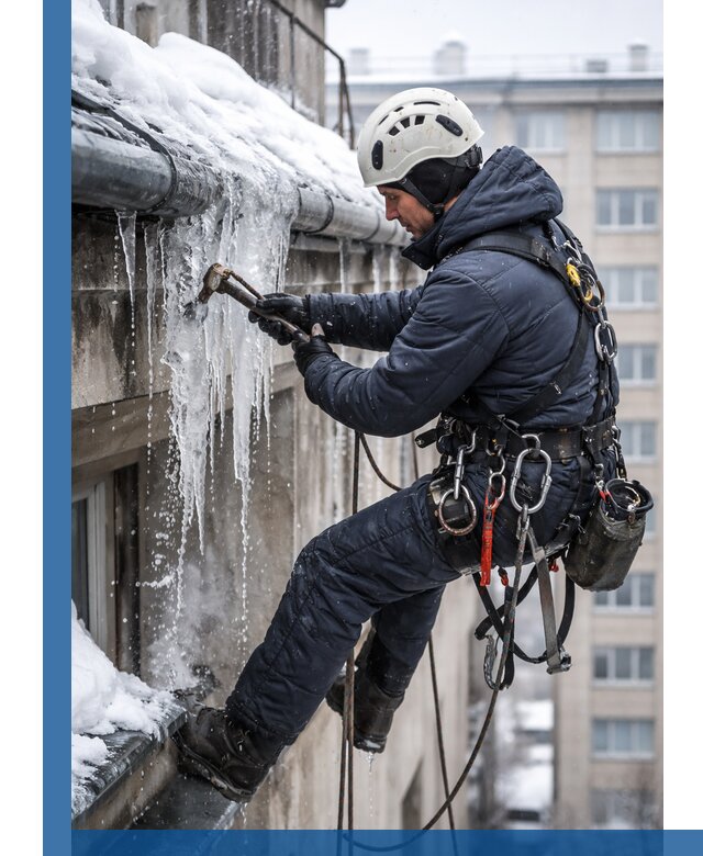 Удаление наледи и чистка водостоков в Кинешме оперативно и безопасно