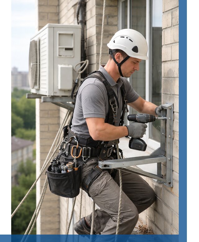 Установка кронштейнов кондиционера в Кинешме от 3537 р. | ВЫСОТНИК-Кнш