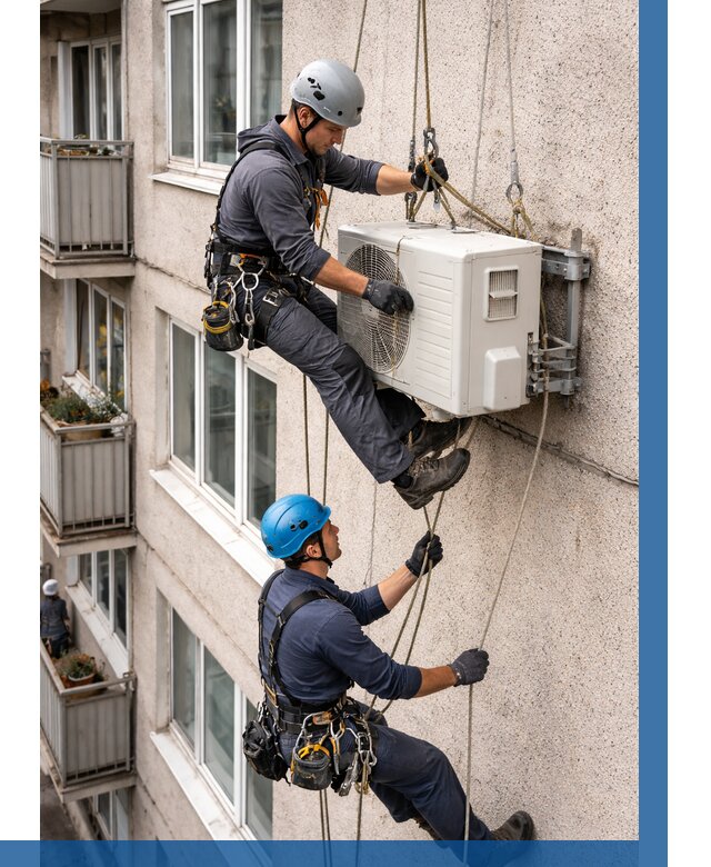 Перенос внешнего блока кондиционера в Кинешме от 9096 р.| ВЫСОТНИК-Кнш