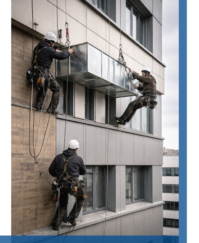 Монтаж воздуховодов на фасаде в Кинешме от 1516 р. | ВЫСОТНИК-Кнш