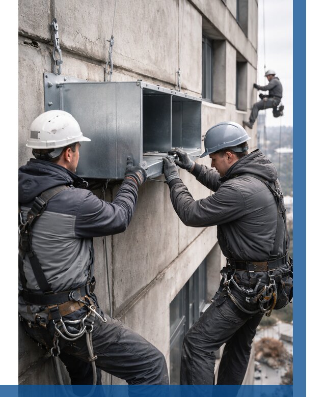 Монтаж вентиляционных коробов в Кинешме от 3032 р. | ВЫСОТНИК-Кнш