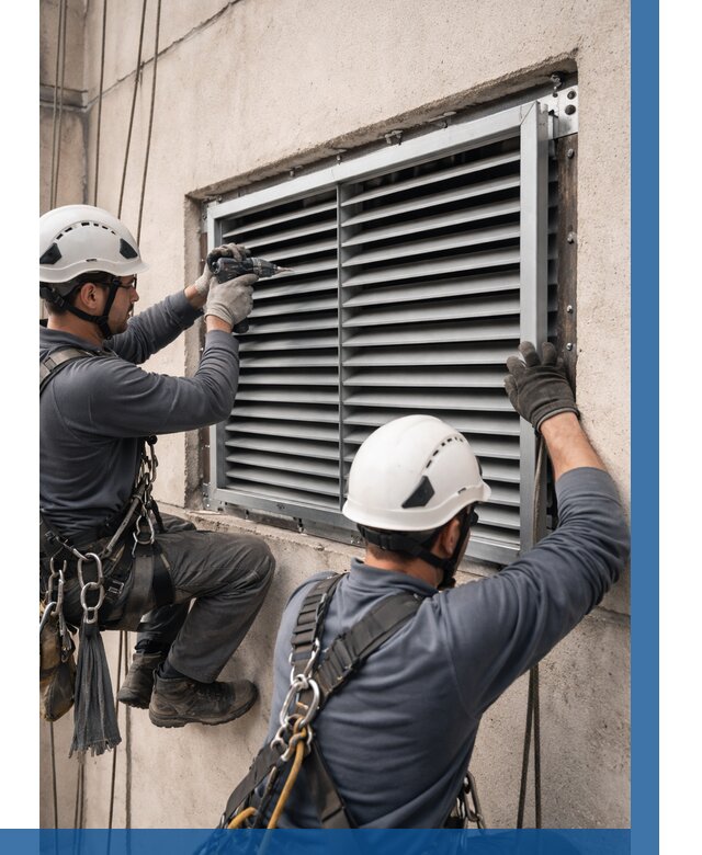 Монтаж вентиляционных решеток в Кинешме от 4548 р. | ВЫСОТНИК-Кнш