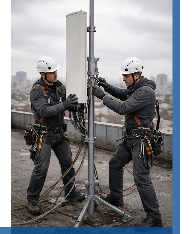 Монтаж антенн связи на крыше в Кинешме от 8591 р. | ВЫСОТНИК-Кнш