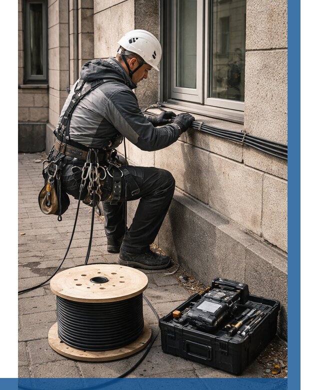 Прокладка оптоволоконного кабеля в Кинешме от 809 р. | ВЫСОТНИК-Кнш