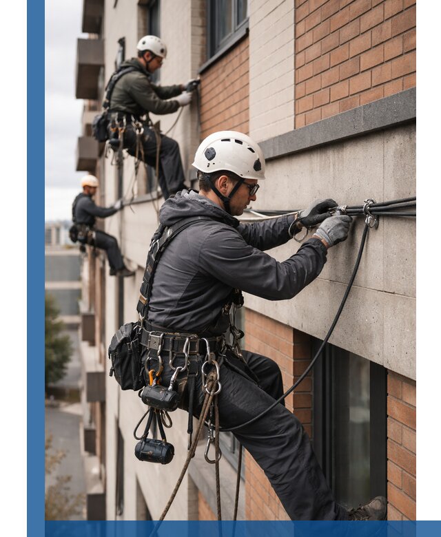 Крепление кабеля на фасаде монтаж и крепеж в Кинешме