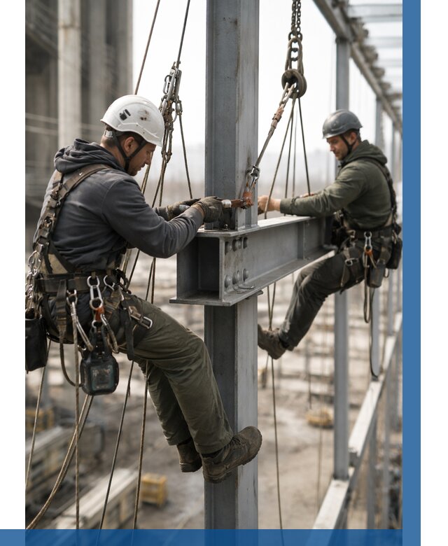 Монтаж металлоконструкций на высоте в Кинешме от 3537 р. | ВЫСОТНИК-Кнш