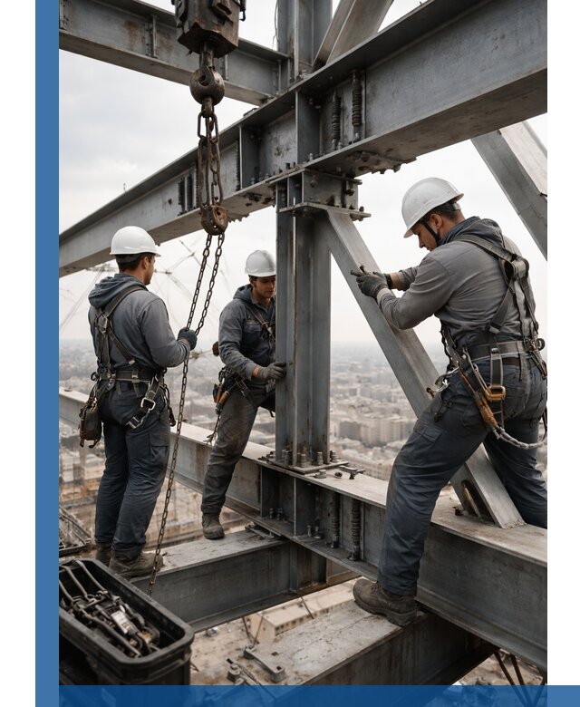 Профессиональный монтаж металлоконструкций на высоте в Кинешме