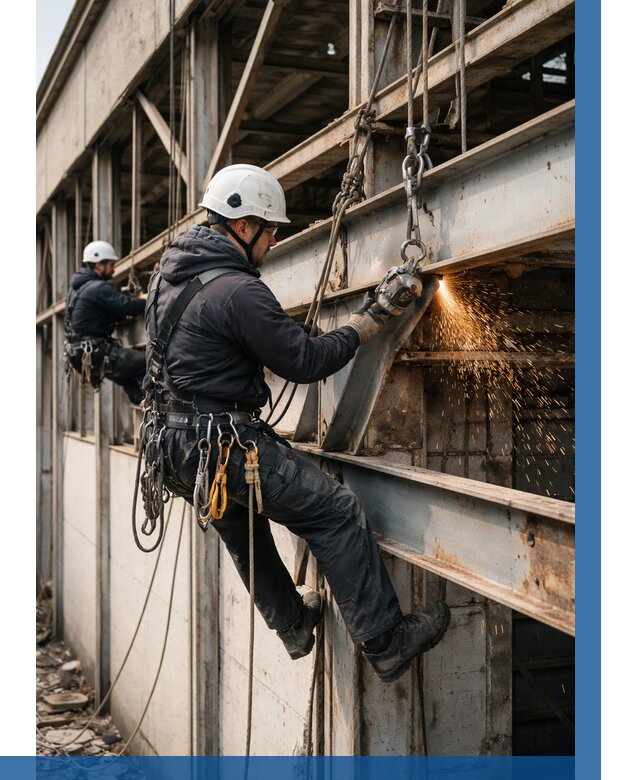 Демонтаж металлоконструкций на высоте в Кинешме от 6570р. |ВЫСОТНИК-Кнш