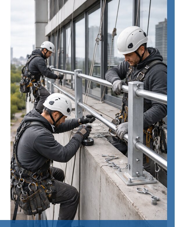 Монтаж ограждений на высоте в Кинешме, от 1213 р. | ВЫСОТНИК-Кнш