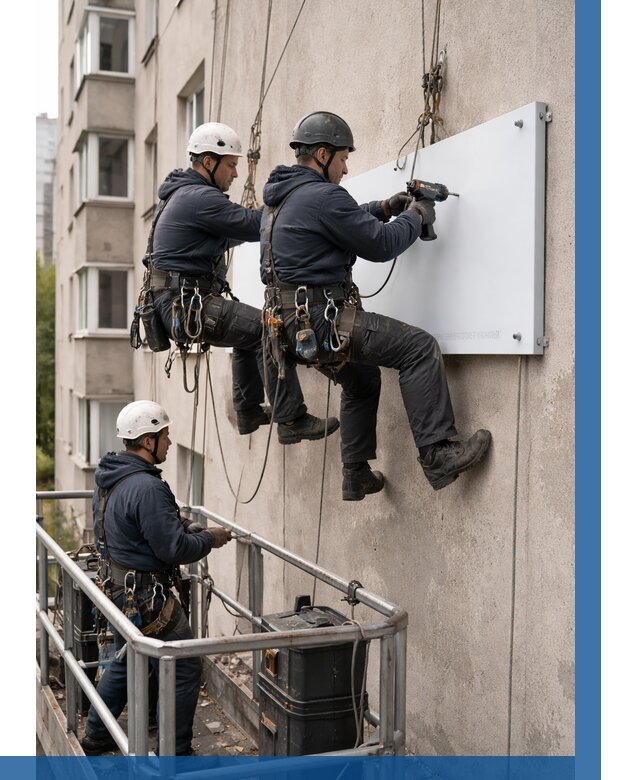 Монтаж табличек и указателей в Кинешме от 3537 р. | ВЫСОТНИК-Кнш