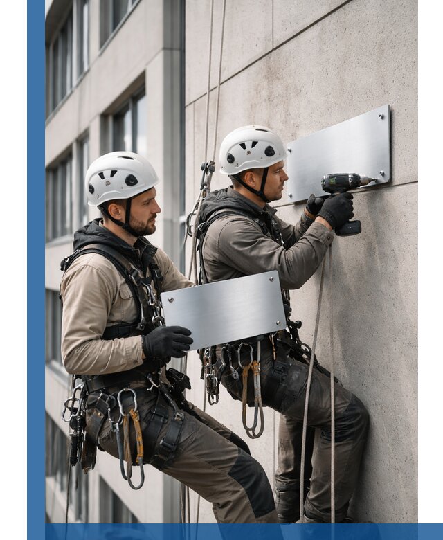 Монтаж табличек и указателей в Кинешме для зданий и сооружений