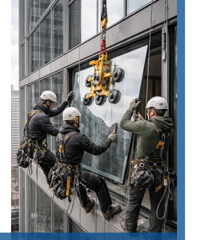 Фасадное остекление зданий под ключ в Кинешме от 10107 р. | ВЫСОТНИК-Кнш