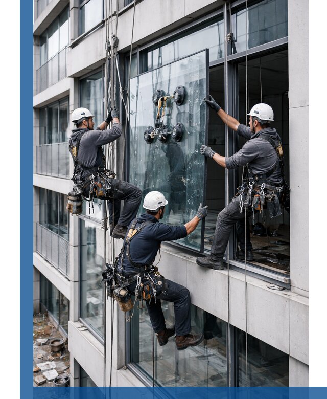 Фасадное остекление и монтаж витражей зданий в Кинешме под ключ