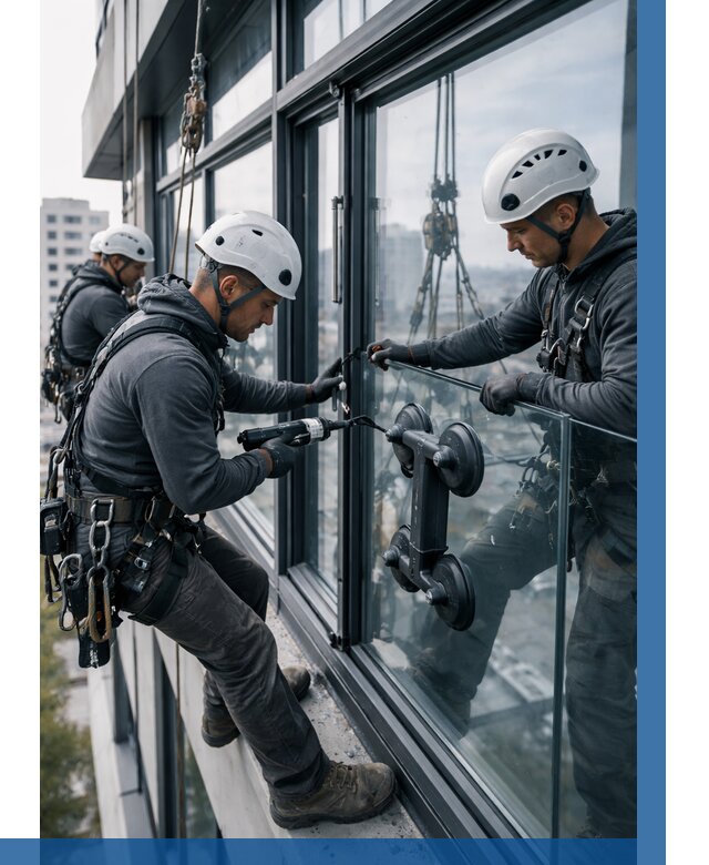 Витражное остекление зданий в Кинешме от 3537 р. | ВЫСОТНИК-Кнш