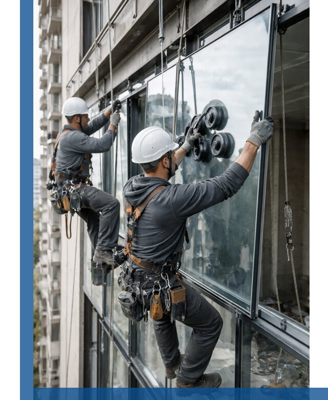 Витражное остекление фасадов и лоджий в Кинешме под ключ