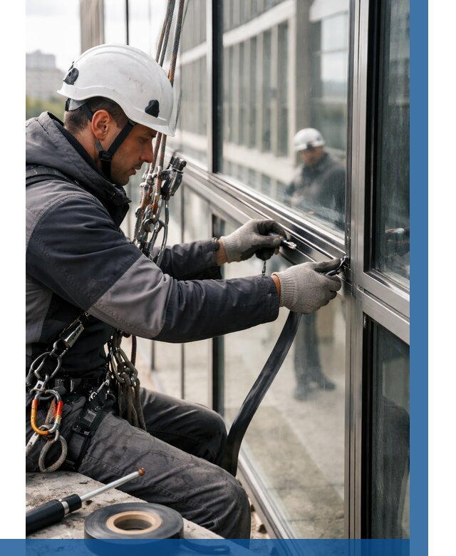 Ремонт витражных конструкций в Кинешме от 3537 р. | ВЫСОТНИК-Кнш