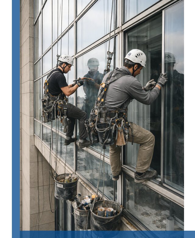 Ремонт витражных конструкций и фасадного остекления в Кинешме