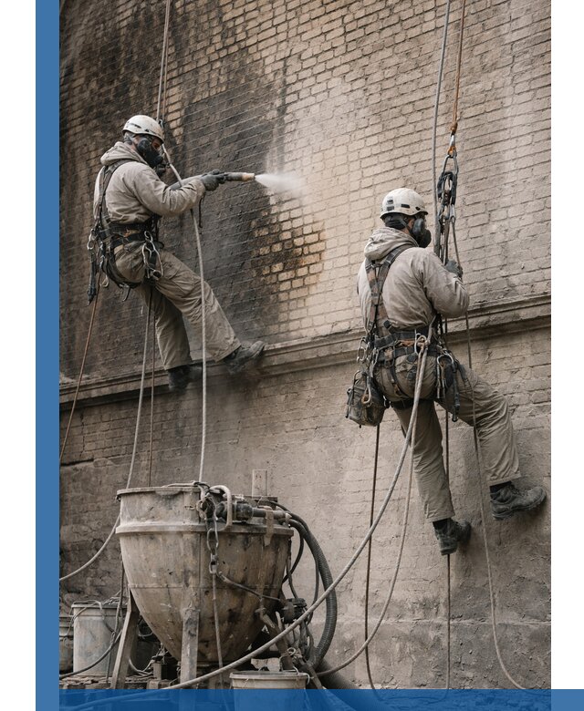 Пескоструйная очистка фасадов в Кинешме профессионально