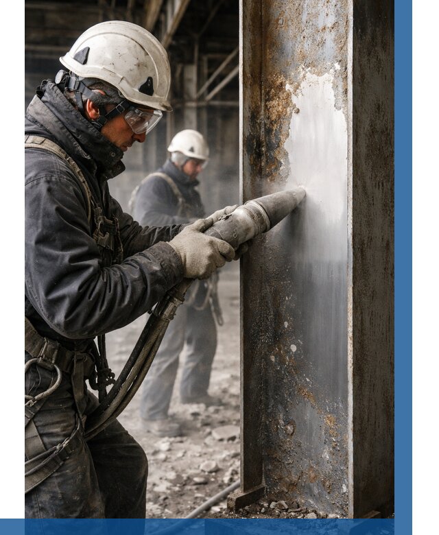 Удаление старой краски с металла в Кинешме от 455 р. | ВЫСОТНИК-Кнш