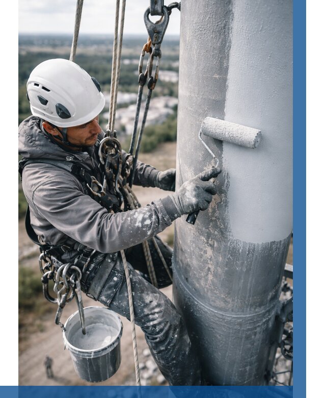 Покраска мачт связи под ключ в Кинешме от 859 р. | ВЫСОТНИК-Кнш