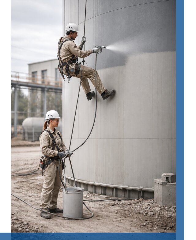 Покраска резервуаров в Кинешме от 1213 р. | ВЫСОТНИК-Кнш — заказать