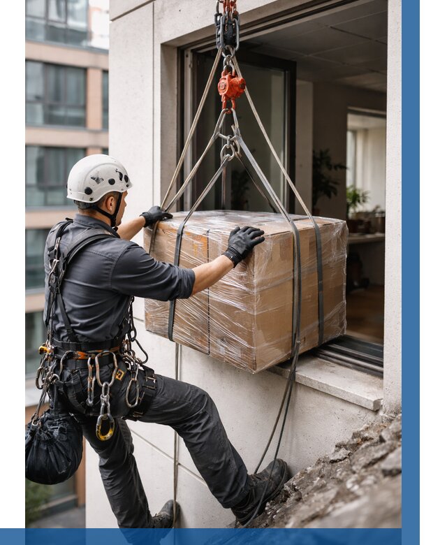 Подъем груза через окно в Кинешме от 4548 р. | ВЫСОТНИК-Кнш