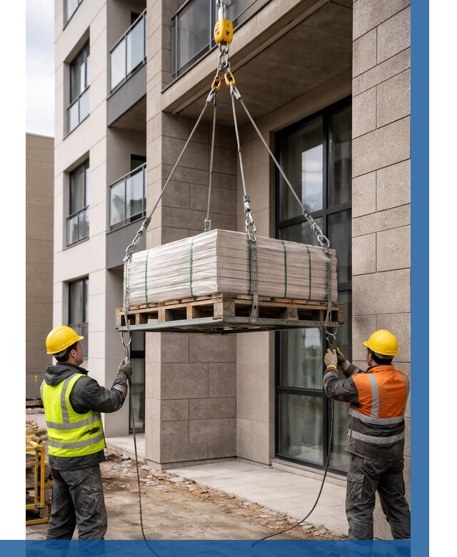 Подъем керамогранита на этаж в Кинешме от 3537 р. | ВЫСОТНИК-Кнш