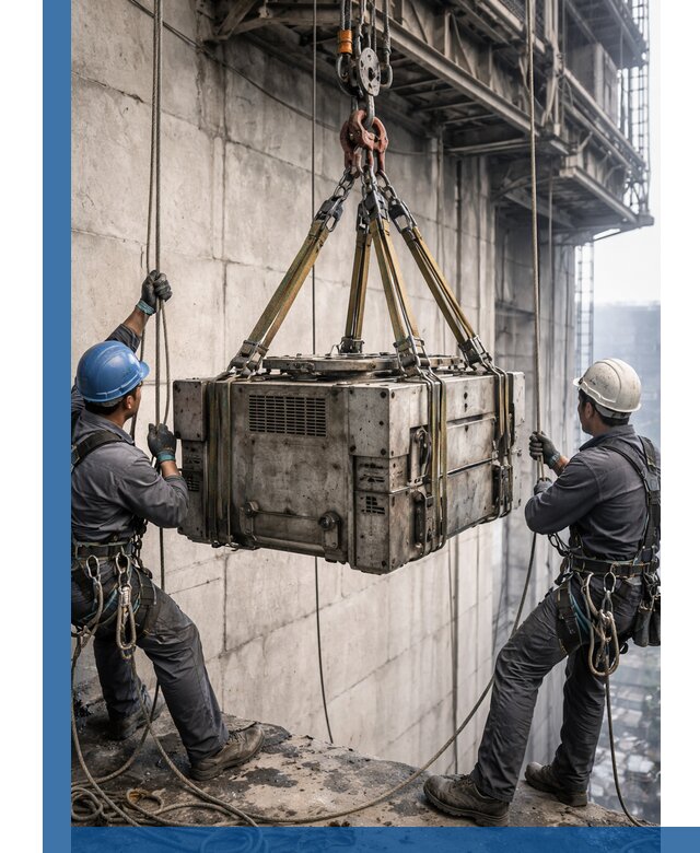 Такелажные работы на высоте, подъем и монтаж грузов в Кинешме